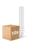 Fordelspakke 10x Noxion Lucent PL-S LED 4.3W - 830 Varm Hvid | 2-Pinde - Erstatter 9W
