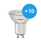 Fordelspakke 10x Noxion PerfectColor LED spot GU10 PAR16 3W 230lm 60D - 927 ekstra varm hvid | bedste farvegengivelse - dæmpbar - erstatter 35W