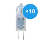 Fordelspakke 10x Osram Halogen G4 Capsule Halostar Starlite 10 W 