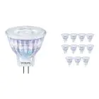 Fordelspakke 12x Philips Corepro LED Spot GU4 MR11 2.3W 184lm 36D - 827 ekstra varm hvid | erstatter 20W