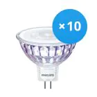 Fordelspakke 10x Philips Corepro LED Spot GU5.3 MR16 7W 660lm 36D - 840 kold hvid | erstatter 50W