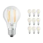 Fordelspakke 10x Ledvance Classic LED E27 Pære filament klar 7.5W 1055lm - 827 ekstra varm hvid | dæmpbar - erstatter 75W
