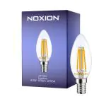 Noxion Lucent LED E14 Kerte filament klar 4.5W 470lm - 827 ekstra varm hvid | erstatter 40W