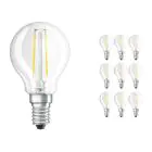 Fordelspakke 10x Ledvance Classic LED E14 Pære filament klar 2.5W 250lm - 827 ekstra varm hvid | erstatter 25W