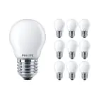 Fordelspakke 10x Philips Corepro LED Lustre E27 Kugle matt 2.2W 250lm - 827 ekstra varm hvid | erstatter 25W