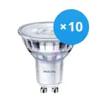 Fordelspakke 10x Philips Corepro LED Spot GU10 PAR16 4W 345lm 36D - 830 varm hvid | dæmpbar - erstatter 50W