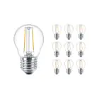 Fordelspakke 10x Philips Corepro LED Pære E27 Pære klar 7W 806lm - 827 ekstra varm hvid | erstatter 60W