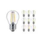 Fordelspakke 10x Philips Master Value LED Lustre E27 Kugle filament klar 3.4W 470lm - 927 ekstra varm hvid | bedste farvegengivelse - dæmpbar - erstatter 40W