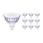 Fordelspakke 10x Philips Master Value LED Spot GU5.3 MR16 5.8W 460lm 36D - 930 varm hvid | bedste farvegengivelse - dæmpbar - erstatter 35W