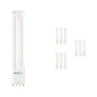Fordelspakke 10x Ledvance Dulux-L LED 8W - 830 Varm Hvid | 4-Pinde - Erstatter 18W