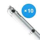 Fordelspakke 10x Noxion LED Vandtæt Lysrender Poseidon V3.0 35-65W 4550-9100lm - 830-865 CCT | 150cm - Ledningsgennemføring (5x2.5mm2)