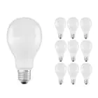 Fordelspakke 10x Ledvance Classic LED E27 Pære matt 19W 2452lm - 827 ekstra varm hvid | erstatter 150W