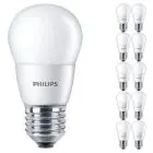 Fordelspakke 10x Philips Corepro LED Lustre E27 Kugle matt 7W 806lm - 827 ekstra varm hvid | erstatter 60W