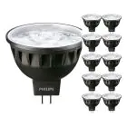 Fordelspakke 10x Philips Master LED Spot GU5.3 MR16 7.5W 485lm 24D - 927 ekstra varm hvid | bedste farvegengivelse - dæmpbar - erstatter 50W