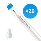 Fordelspakke 20x Philips LED Lysrør T8 CorePro (EM/Mains) High Output 18W 2000lm - 865 dagslys | 120cm - erstatter 36W