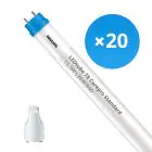 Fordelspakke 20x Philips LED Lysrør T8 CorePro (EM/Mains) Standard Output 15.5W 1800lm - 840 kold hvid | 120cm - erstatter 36W