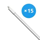 Fordelspakke 15x Bright Choice LED Vandtæt Lysrender 17W 1870lm - 840 Kold Hvid | 120cm