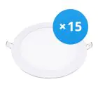 Fordelspakke 15x Bright Choice LED Downlight UltraSlim 24W 1950lm 110D - 840 Kold Hvid | 295mm - Udsnit 280mm