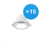 Fordelspakke 15x Noxion LED Downlight Apollo 9W 1100lm 60D - 840 Kold Hvid | 145mm - Udsnit 120mm - UGR 