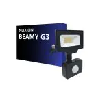 Noxion LED Projektør Beamy G3 10W 1100lm 100D - 840 Kold Hvid | IP44 - Bevægelses- og Lyssensor - Symmetrisk