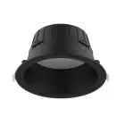 Noxion LED Downlight Hera Dyb Forsænket Sort 9W 900lm 80D - 827-830-840 CCT | 146mm - Udsnit 120mm