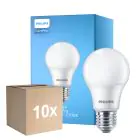Fordelspakke 10x Philips Corepro LED Pære E27 Pære matt 8W 806lm - 827 ekstra varm hvid | erstatter 60W