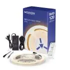 Noxion LED Strip Naga 5 Meter Komplet sæt - Smart Wifi - 24V - 120LEDs/m - 9.6W/m - 927 Ekstra Varm Hvid | 8mm - IP20 - Bedste Farvegengivelse - SMD2835