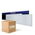 Fordelspakke 10x Noxion LED Panel Ecowhite V4.0 28W 3360lm - 830-840-865 CCT | 120x30cm - UGR 