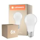 Fordelspakke 6x Ledvance Classic LED E27 Pære matt 8.8W 806lm - 827 ekstra varm hvid | dæmpbar - erstatter 60W
