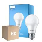 Fordelspakke 6x Philips Corepro LED Pære E27 Pære matt 10W 1055lm - 830 varm hvid | erstatter 75W