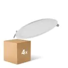 Fordelspakke 4x Ledvance LED Downlight Slim Runde DN210 18W 1530lm 120D - 840 Kold Hvid | 225mm