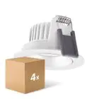 Fordelspakke 4x Ledvance LED spot Adjust Aluminium Hvid 8W 720lm 36D - 940 kold hvid | Udsnit 68mm - IP20 - bedste farvegengivelse - dæmpbar