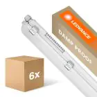 Fordelspakke 6x Ledvance LED Vandtæt Lysrender Fugttæt 32W 4400lm - 840 Kold Hvid | 120cm 