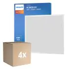 Fordelspakke 4x Philips LED Panel Ledinaire RC065B 28W 3400lm - 840 Kold Hvid | 60x60cm - UGR 