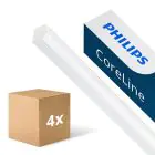 Fordelspakke 4x Philips LED Lysrender CoreLine BN126C 31W 4100lm - 840 Kold Hvid | 120cm - 1x Ledningsgennemføring