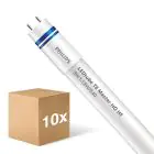 Fordelspakke 10x Philips LED Lysrør T8 MASTER (HF) High Output 8W 1050lm - 840 Kold Hvid | 60cm - Erstatter 18W