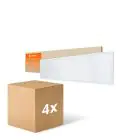 Fordelspakke 4x Ledvance LED panel Kompakt Aluminium Hvid 33W 3630lm - 840 kold hvid | 120x30cm - UGR < 19