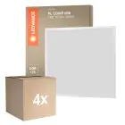Fordelspakke 4x Ledvance LED panel Kompakt Aluminium Hvid 33W 3630lm - 865 dagslys | 60x60cm