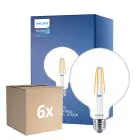 Fordelspakke 6x Philips MASTER Value LED Globe E27 120mm filament klar 5.9W 806lm - 927 ekstra varm hvid | bedste farvegengivelse - erstatter 60W
