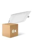 Fordelspakke 6x Ledvance LED downlight Slim Firkant SQ210 18W 1530lm 120D - 840 kold hvid 
