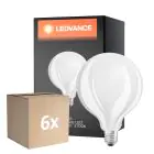 Fordelspakke 6x Ledvance Classic LED E27 Globe filament matt 7.5W 1055lm - 827 ekstra varm hvid | dæmpbar - erstatter 75W