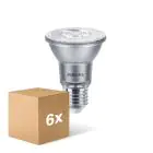 Fordelspakke 6x Philips Master Value LED Pære Reflektor E27 PAR20 6W 500lm 40D - 927 ekstra varm hvid | bedste farvegengivelse - dæmpbar - erstatter 50W