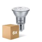 Fordelspakke 6x Philips Master Value LED Pære Reflektor E27 PAR20 6W 515lm 40D - 930 varm hvid | bedste farvegengivelse - dæmpbar - erstatter 50W