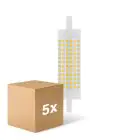 Fordelspakke 5x Ledvance LED Line R7s 118mm  18.5W 2452lm - 827 ekstra varm hvid | erstatter 150W