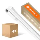 Fordelspakke 4x Ledvance LED Lysrender Linear Kompakt Kontakt 12W 1200lm - 830 Varm Hvid | 90cm
