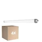 Fordelspakke 4x Ledvance LED Vandtæt Lysrender Fugttæt Slimvalue 36W 4000lm - 865 Dagslys | 120cm 