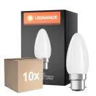 Fordelspakke 10x Ledvance Classic Performance LED Pære B22d Kerte filament matt 4.8W 470lm - 827 ekstra varm hvid | dæmpbar - erstatter 40W