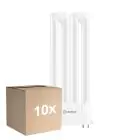 Fordelspakke 10x Ledvance DULUX-F LED 12W - 840 Kold Hvid | 4-Pinde - Erstatter 24W