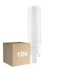 Fordelspakke 10x Ledvance Dulux-D LED 6W - 840 Kold Hvid | 4-Pinde - Erstatter 13W