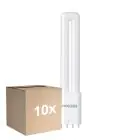 Fordelspakke 10x Noxion Lucent PL-L LED 7.9W 1000lm - 840 Kold Hvid | 4-Pinde - Erstatter 18W